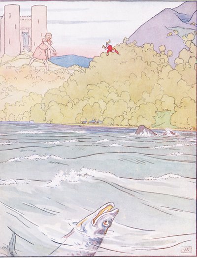 The Monster Threw Tom Far Away into the Sea by Leonard Leslie Brooke